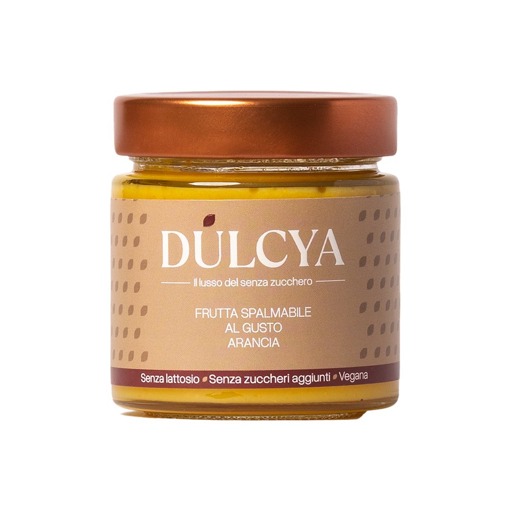 Frutta spalmabile gusto arancia con dolcificanti naturali