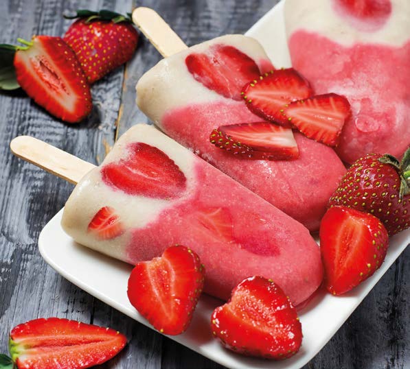 Ghiaccioli frutta e yogurt